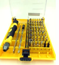 Conjunto chave de fenda magnética 45 em 1, kit chave de fenda elétrica ferramenta de reparo do computador 45 bits + pinça de extensão