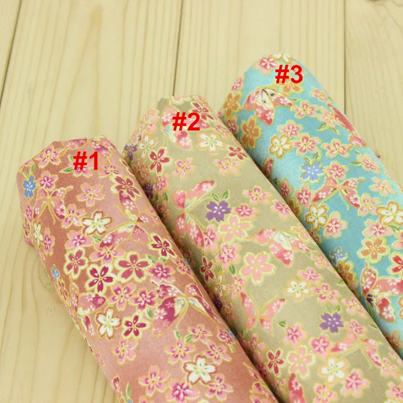 

half meter twill pure cotton fabric with wind imitation gold cherry Butterfly print, handmade mouth gold package cloth CR-722