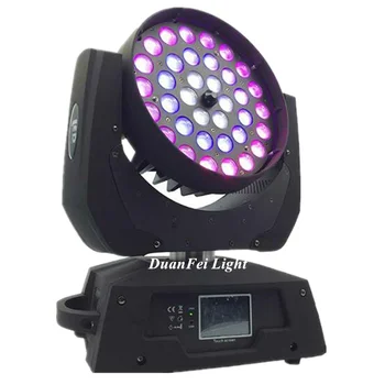 

Touch Display led wash moving head zoom dmx rgbwa uv ring wash lyre moving head wash led 36x18w