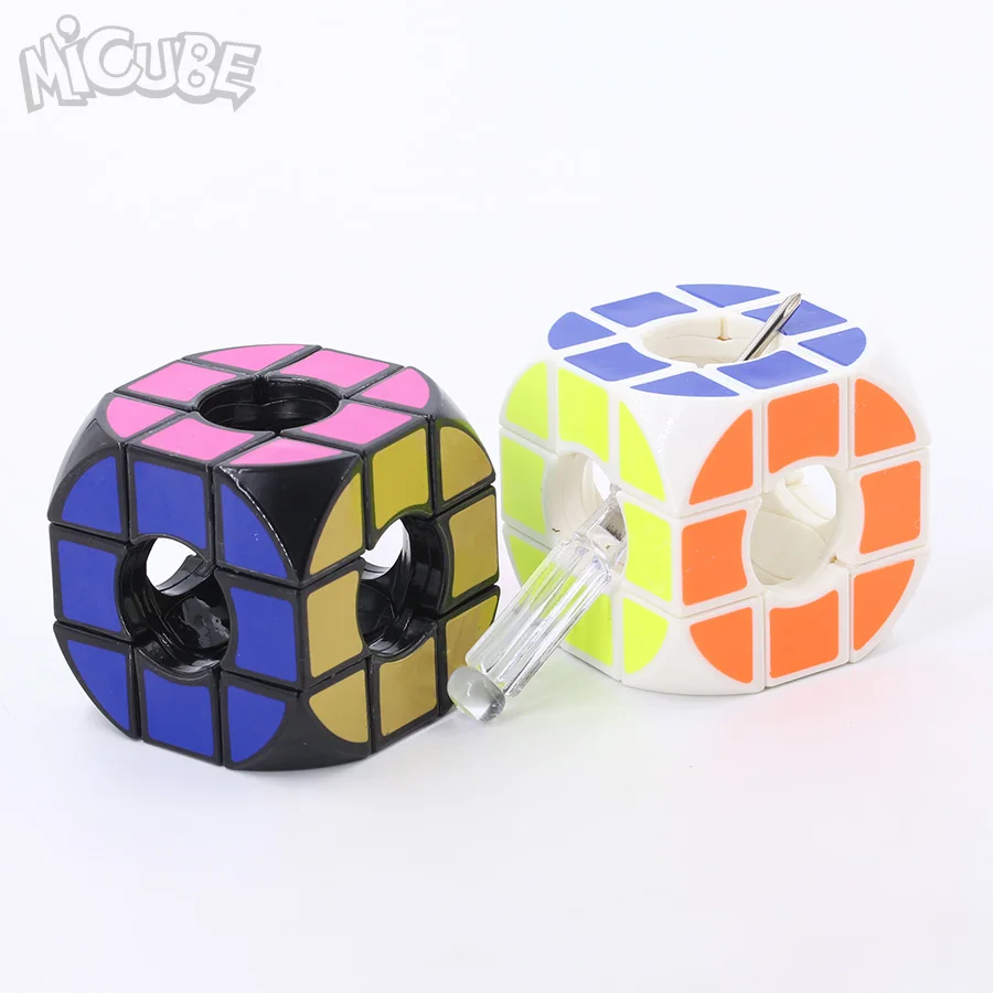 Micube округлые Void подложив Cube 3x3x3 Скорость Cube Cubo Magico развивающие игрушки Magic Cube Puzzle черный/белый