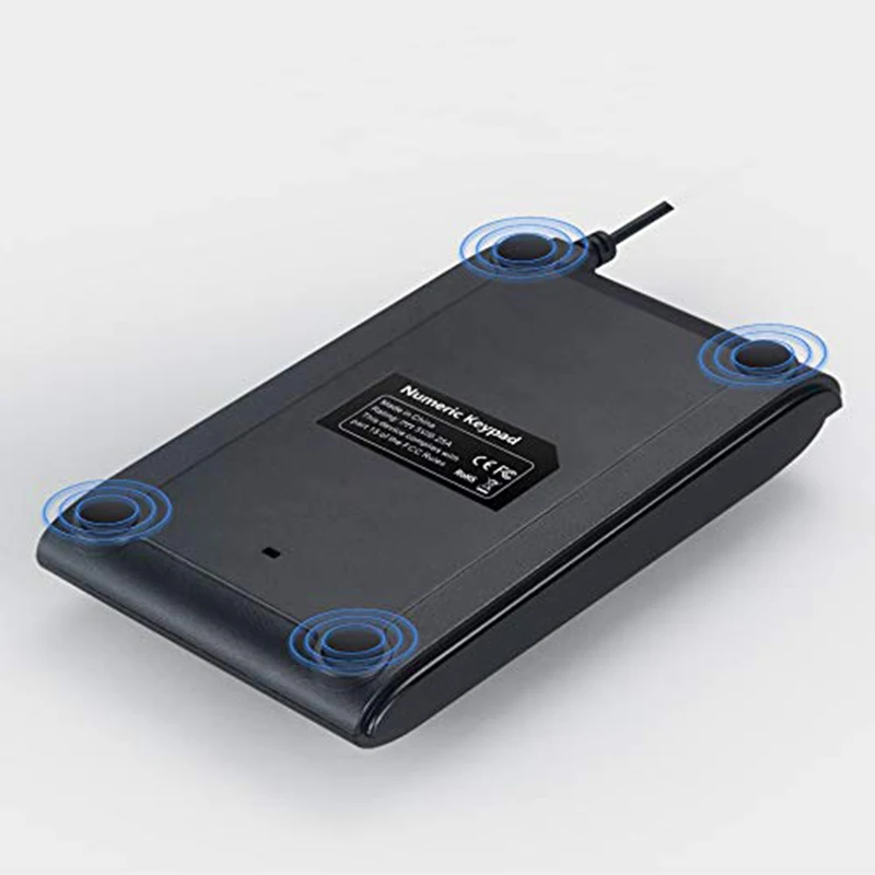 Цифровая usb-клавиатура 3 цвета задние фонари портативный тонкий мини, для ноутбука Настольный компьютер ПК и Mac, полный размер 19 ключ-черный