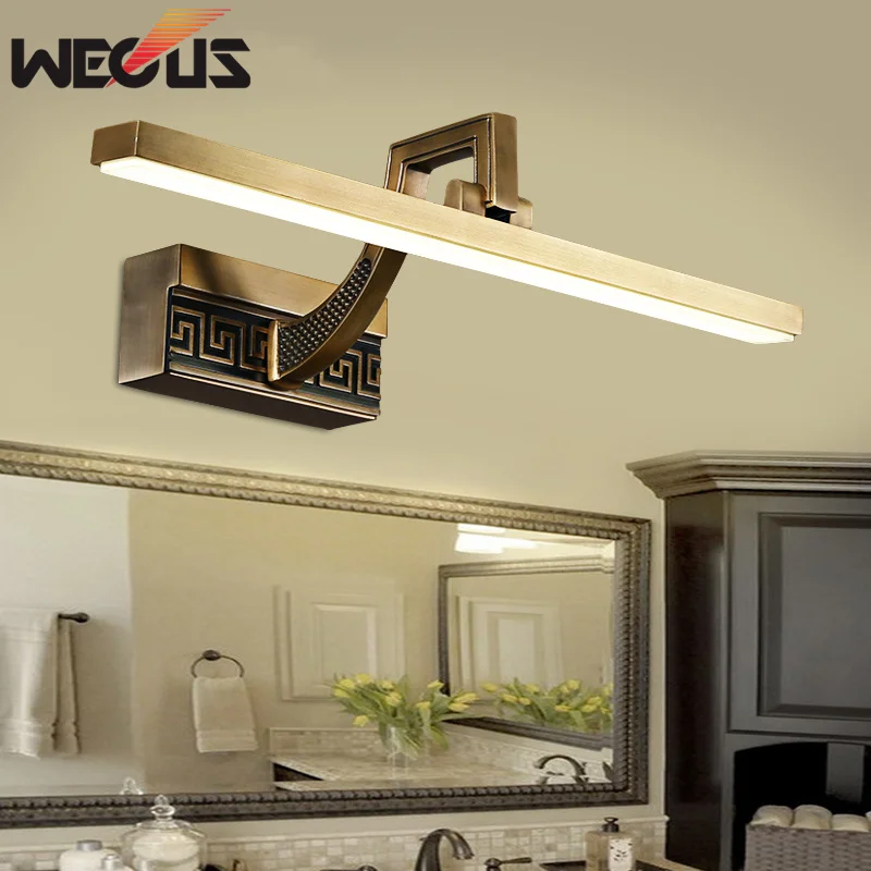 Luxury bronze mirror front lamp waterproof classic europe american