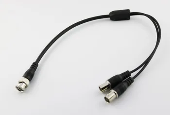 

1pcs BNC Male to 2x BNC Female Y Type Splitter Combiner Adapter Test Probe Wire Cable 40cm