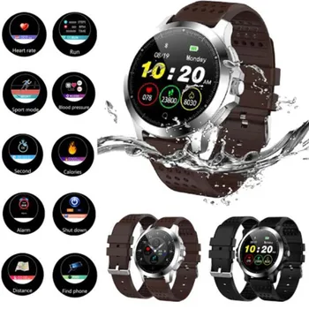 

Smart watch color screen ECG and PPG IP67 sports stopwatch for Android and iphone waterproof camera smart watch 2019 new light