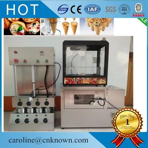 

Easy to clean 110v/220v pizza cone machine,4 molds cone pizza machine, pizza dough maker machine