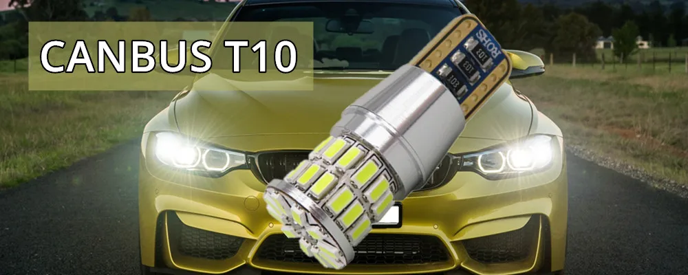 WLJH 2x Canbus LED T10 W5W просвет парковка светодиодные лампы для автомобильных фар(для AUDI A2 A4 8L 8P B5 B6 A6 4B 4F A8 D2 TT C5 C6 C7 S2 S4 Q3 Q5 Q7