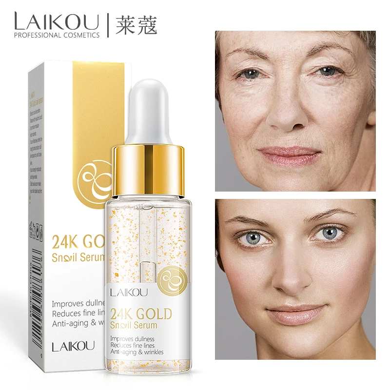 laikou 24 K золотой крем для лица отбеливающий увлажняющий улиточная сыворотка экстракт из улиток 24 K золотой дневной крем и увлажняющие средства для ухода за кожей