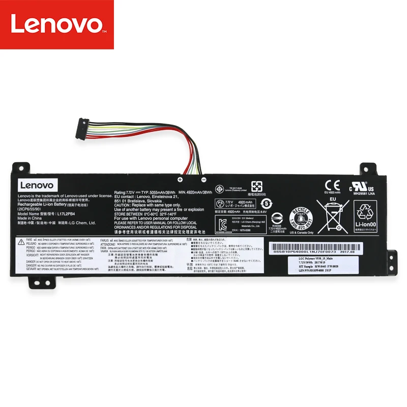 Оригинальный аккумулятор для ноутбука Lenovo IdeaPad V530 14 L17M2PB4 L17M2PB3 L17L2PB3 L17L2PB4 L17C2PB3 L17C2PB4