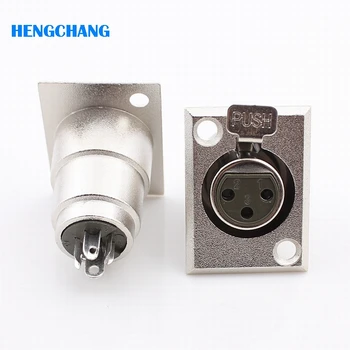 

10pcs/lot 3pin XLR Female Jack Socket XLR Panel Mount Connector XLR Connecter Adapter