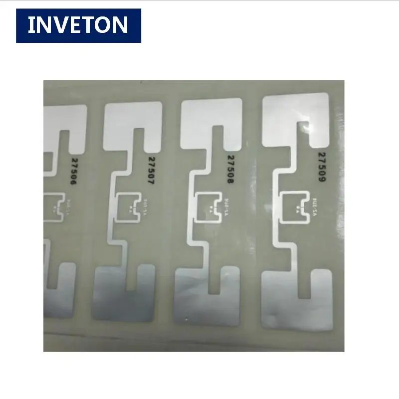 50 шт. бесплатный образец Печатный серийный номер ID длинный диапазон 1-20 м impinj uhf rfid метки 840-960 МГц с smarttrac dogbone тегов образец