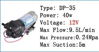 Мини мембранный вакуумный водяной насос DP-100A постоянного тока 24 В безопасный высококачественный usf для печатной промышленности химический замер CE сертификат
