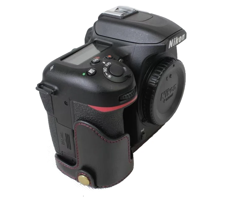 Новинка Pu кожа Камера сумка для Nikon D7500 половина тела Камера сумка Нижняя крышка