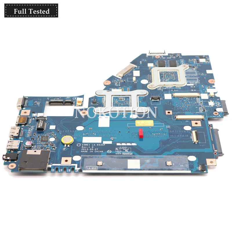 NOKOTION Z5WE1 LA 9535P материнская плата для Acer aspire E1 570 570G ноутбука NBMER11001 i3 3217U CPU DDR3 GT720M