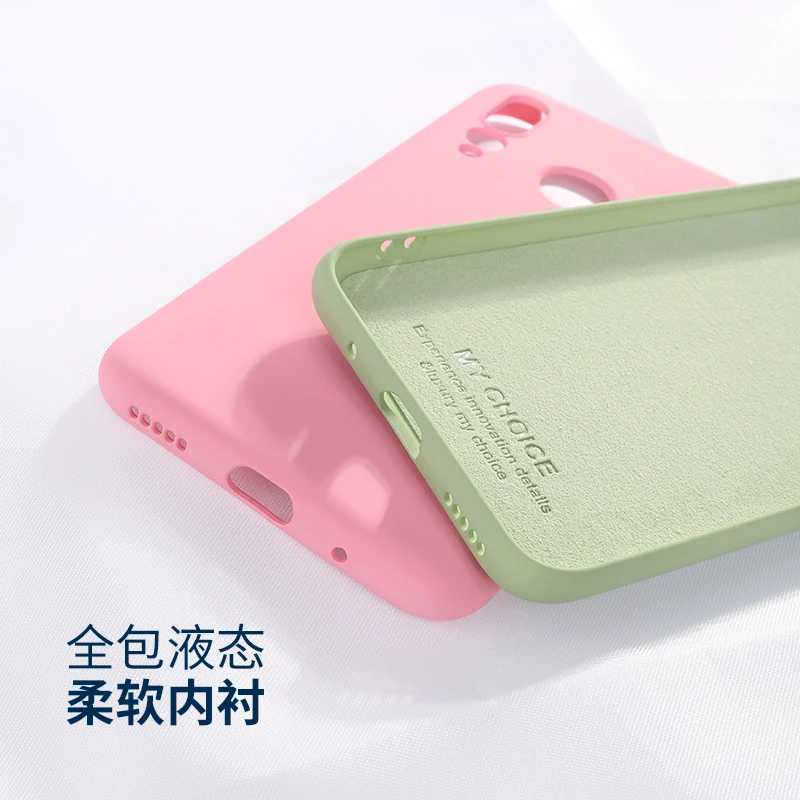 Silky Licquid Silicone Case For Vivo V15 Pro Nex S A iQOO Y97 S1 X23 Syphony Z3 Z3 i Silky Touch Cover Vivo V15 Pro
