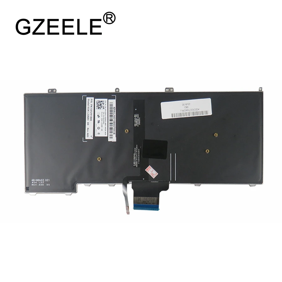  GZEELE  for DELL for Latitude E7440 E7240 russian laptop Keyboard with backlit RU backlight keyboar