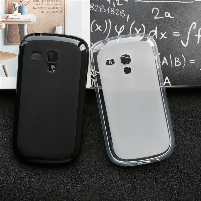 Мягкий силиконовый защитный чехол-накладка на заднюю панель чехол s для samsung Galaxy S3 Mini/S3Mini GT-i8190 i8200 TPU мобильный чехол для телефона черный Para