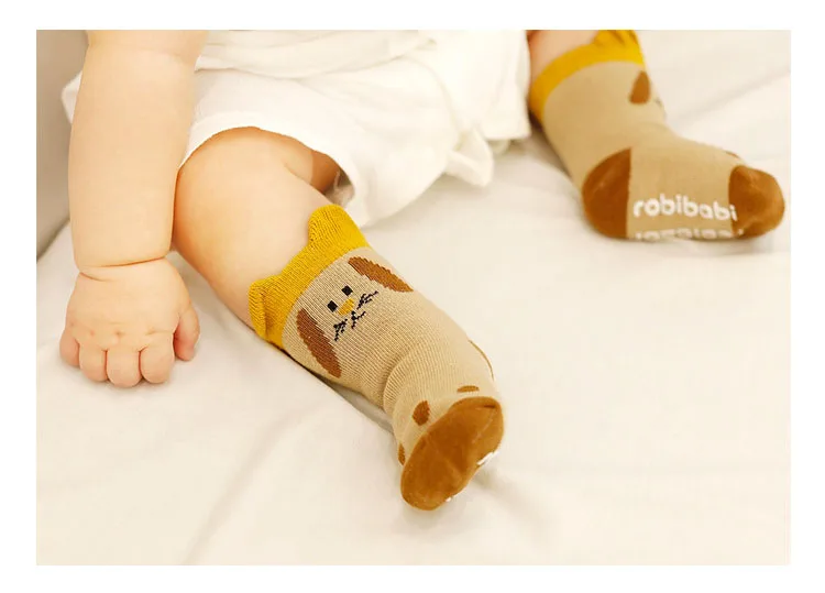 8 пар/лот, хлопковые носки для малышей нескользящие носки-тапочки для новорожденных короткие носки для мальчиков и девочек детские носки для маленьких детей, CSO203