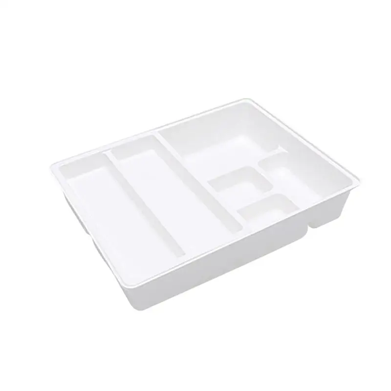 Кухонный ящик Органайзер лоток стойка держатель ложка, вилка, столовые приборы разделительная коробка для хранения двухслойные столовые приборы лотки для ящиков