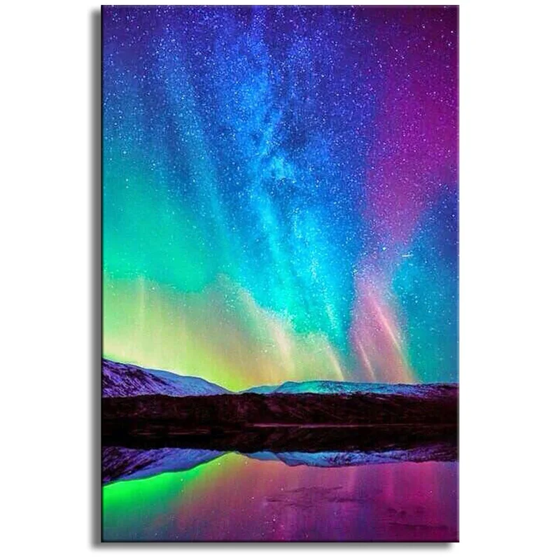 Diamond Painting Full Square Drill Aurora Borealis Bustralis Daimond