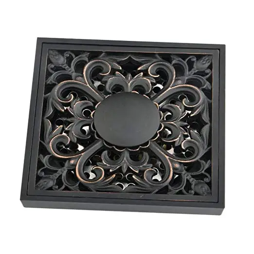 

Bronze Floor Drainage Trap Garbage Square Floor Drainage & Filter Bathroom Toilet Drainage & Cleaning Accessories