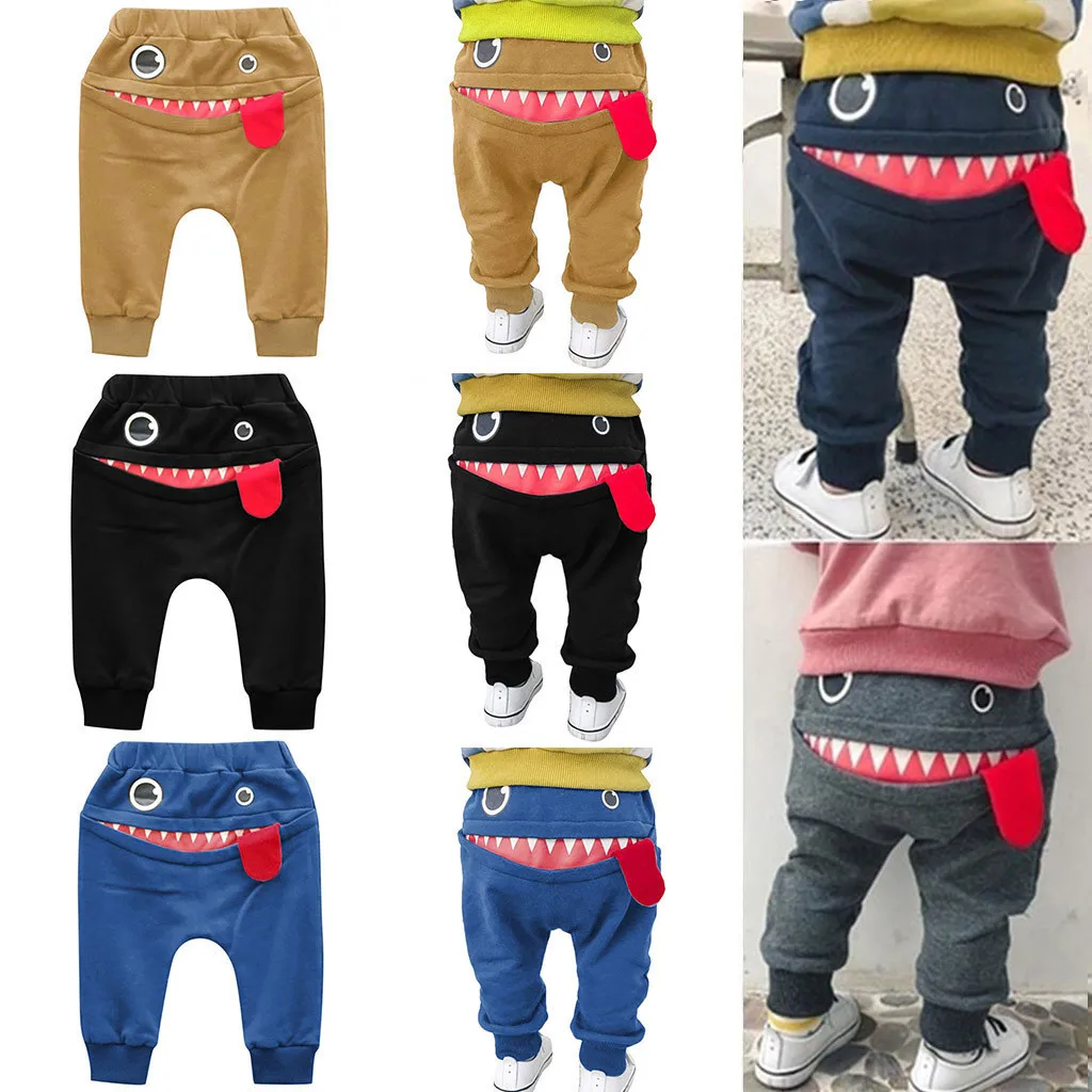 Модные штаны-шаровары с рисунком языка для маленьких мальчиков и девочек одежда для маленьких мальчиков vestido infantil gg