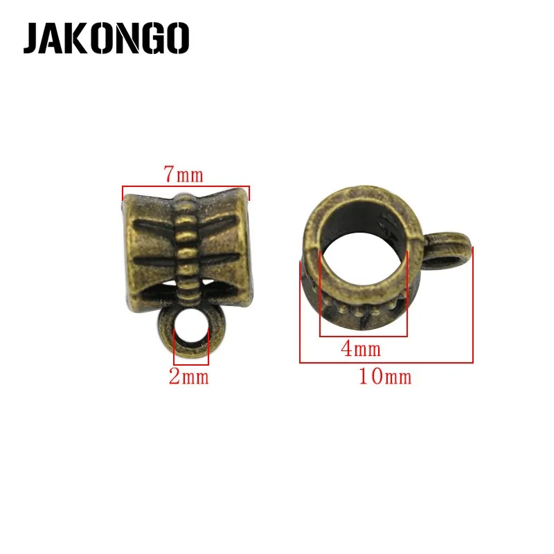 JAKONGO 20 шт антикварные бронзовые бусины европейские для изготовления браслета и