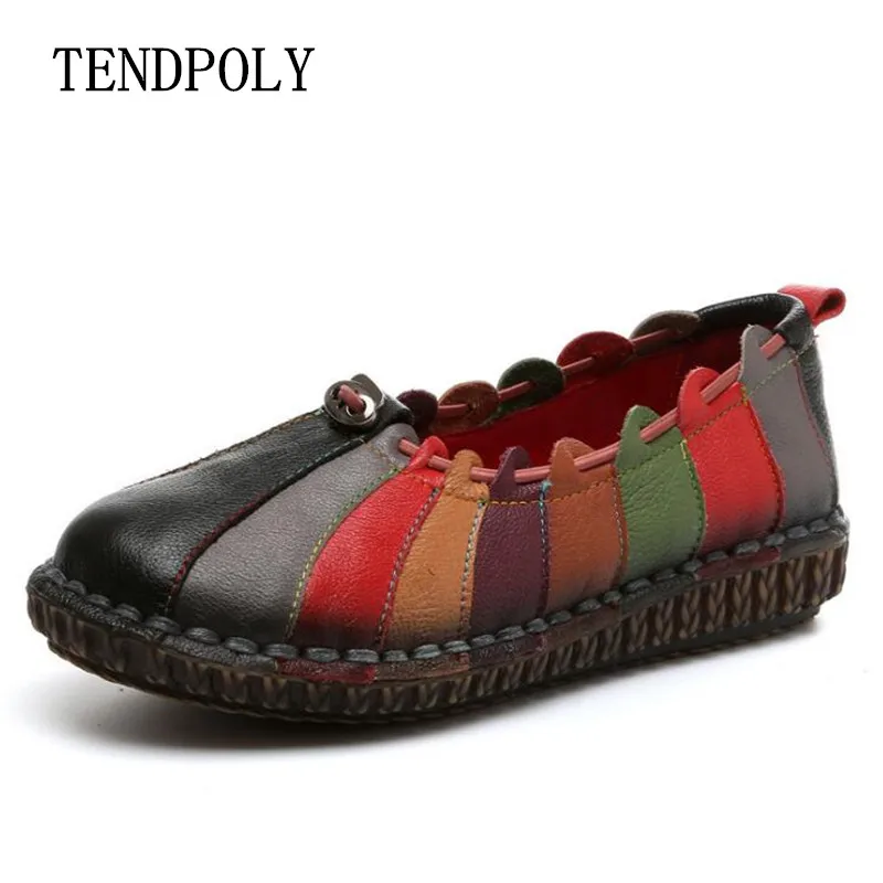 

New Retro Genuine Leather women's shoes summer autumn fashion trend comfortable Breathable soft round head classic women's shoes