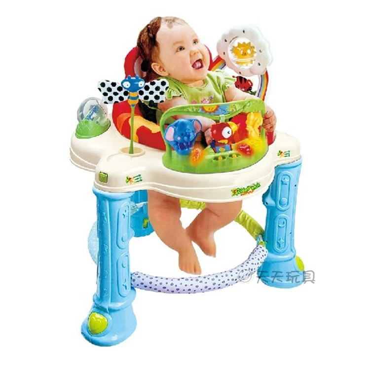 Us 193 68 Musical Baby Activity Center Rainforest Jumperoo Baby Walker Bouncer Rocking Chair Activity Walker With Discovery Toy In Bouncers Jumpers