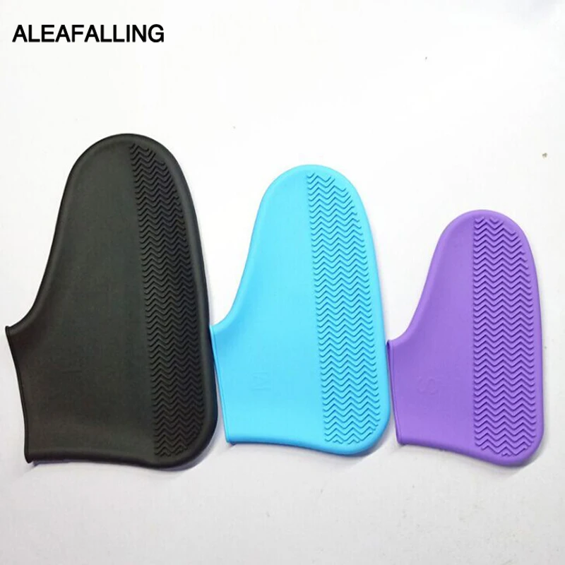 

Aleafalling Anti-skip Rainboots Silica Gel Waterproof Shoes Cover Wear-resistant Easy-bringing Reuseful Rain Boots Cover SC56