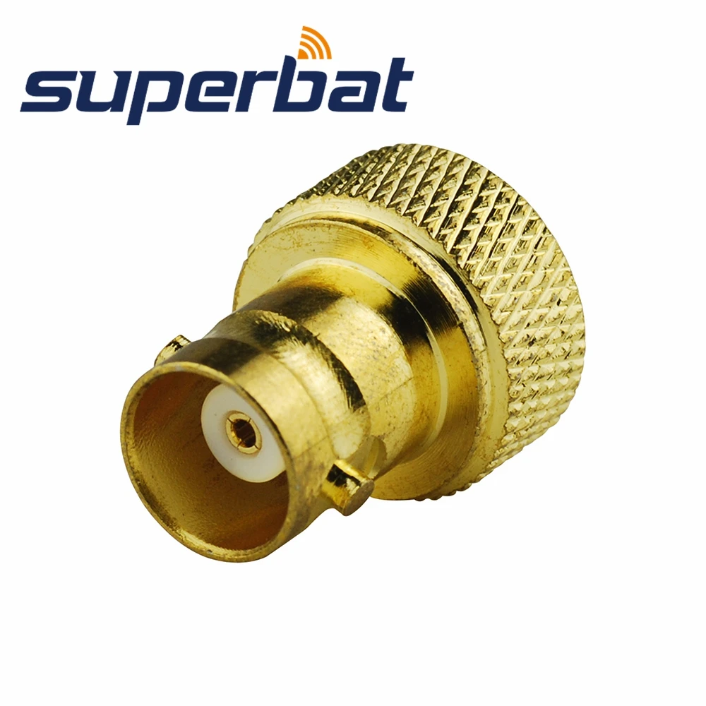 Адаптер Superbat SMA BNC штекер Женский разъем прямой Позолоченный для Vertex Icom Kenwood Radio|plug