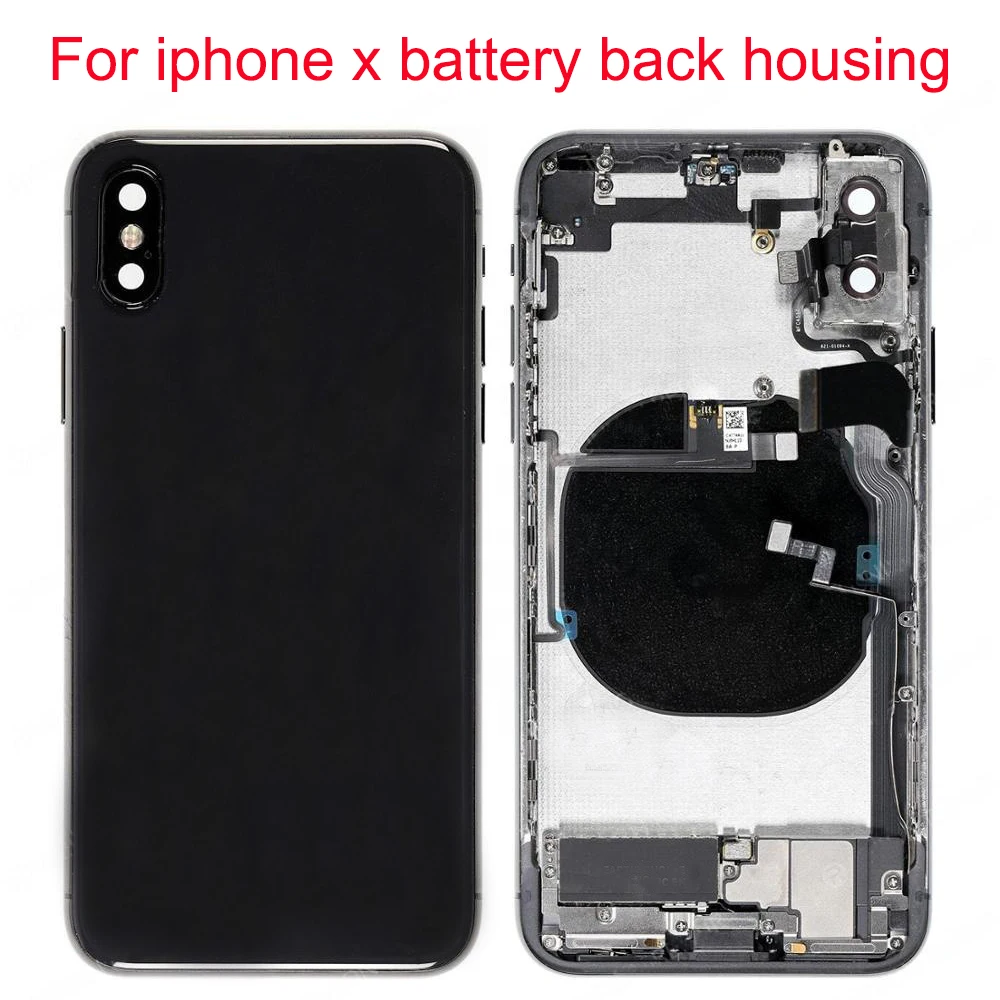 JPFix для iPhone X XS XR MAX задняя крышка батареи стеклянный задний корпус чехол в сборе с