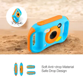 

Mini Kids Digital Camera Shockproof HD Screen Display Portable Gift for Children ND998
