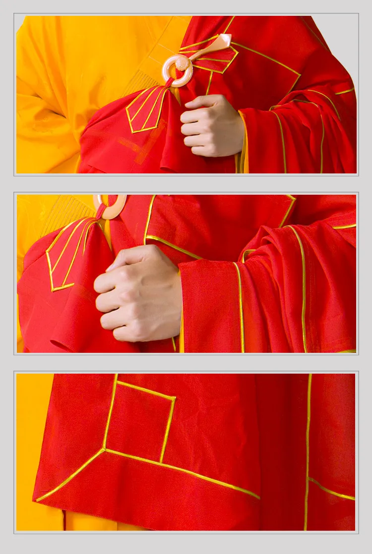 Буддийский монах Халаты высокое качество Шаолинь Для мужчин халат Китайский известный бренд буддийский монах ряса одежда аббат Bonze Тан костюмы