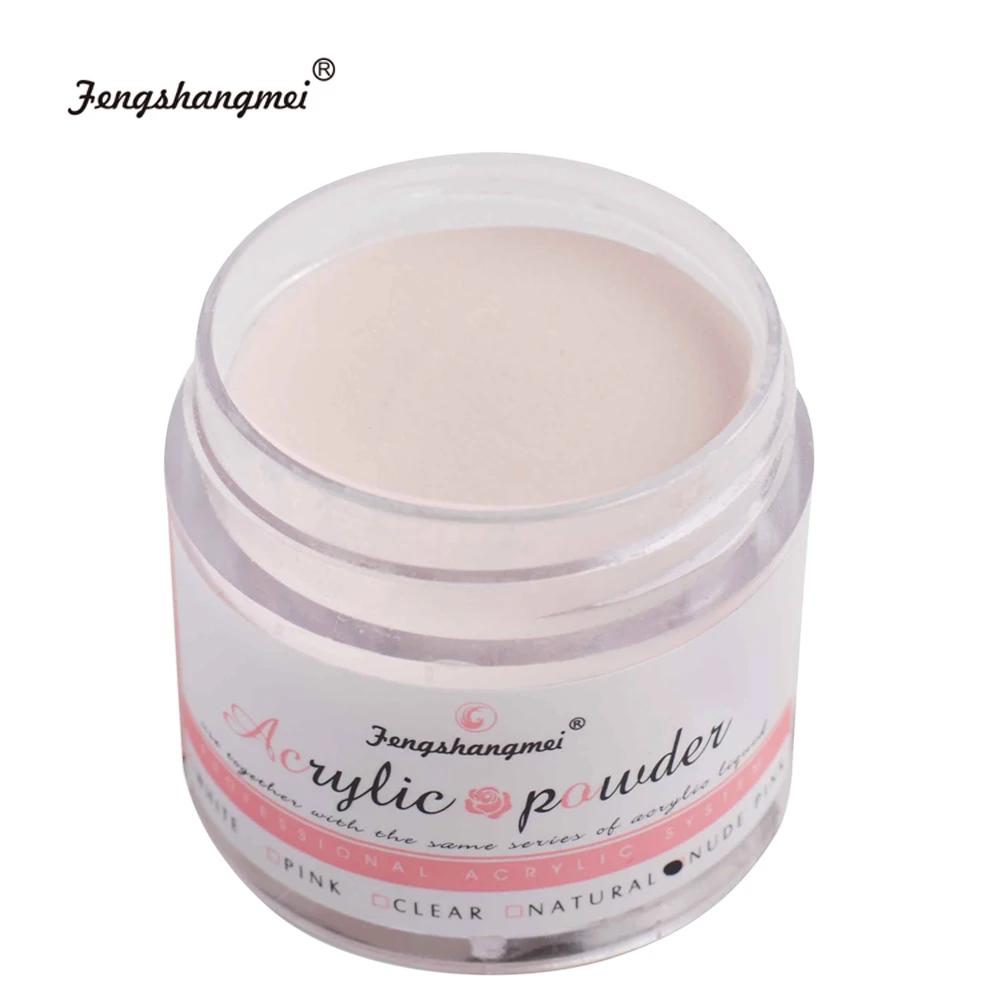 fengshangmei Clear Crystal Nail Sculpture Powder White Builder Powder Liquid For Nail Pink Nail Acrylic Powder