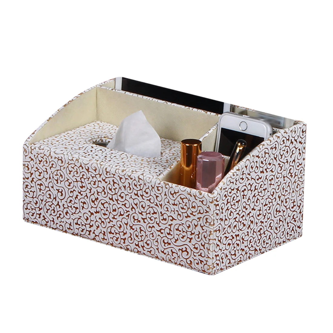 

Pu Leather Tissue Box Fashion Napkin Holder Paper Container Case Home Kitchen Paper Container Storage Organizer Tissue Holder