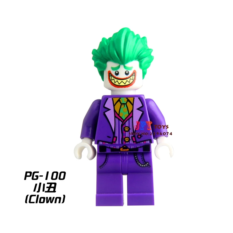 

Single star wars superhero marvel Joker with Large Grin Cape building blocks model bricks toys for children brinquedos menino