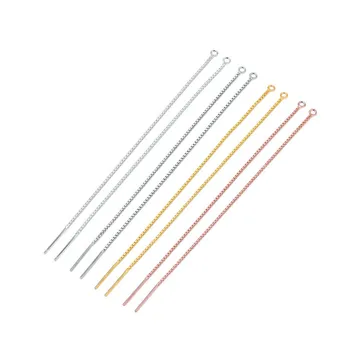 

ZHUKOU one pair of Fashion korean Long Chain Drop/Dangle Earrings Chain hanging earrings wholesale model:PE1