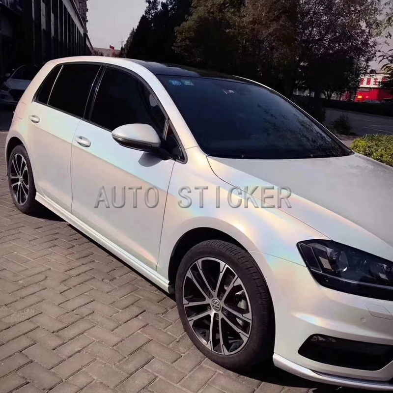 laser white car wrap 2