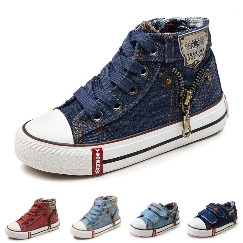 

Spring Canvas Kids Shoes Boys & Girls Sneakers Autumn Jeans Denim Flat Boots Baby Toddler Boys Sports Shoes Brand Children Shoes
