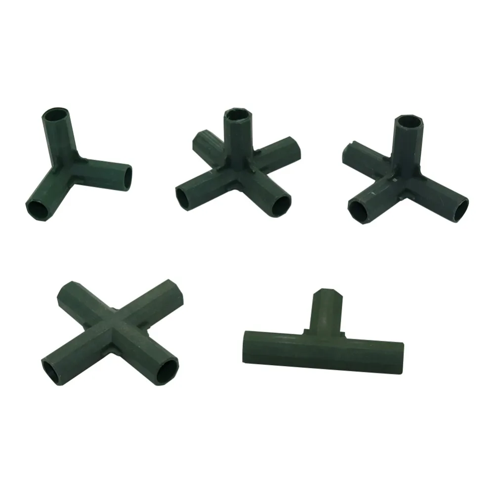 

Gardening Flower support Lawn Stakes Edging Corner Connectors Suitable for 16mm Plant Stakes agriculture tools 30 Pcs