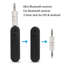 Беспроводной адаптер Bluetooth приемник автомобиля Handfree 3,5 мм A2DP Беспроводной авто AUX аудио адаптер с микрофоном для автомобильных магнитол телефон MP3