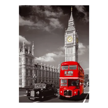 

Diamond Painting Red London Bus Decorative Picture of Rhinestone Mosaic Cross Stitch Diamond Pattern Diamond Embroidery