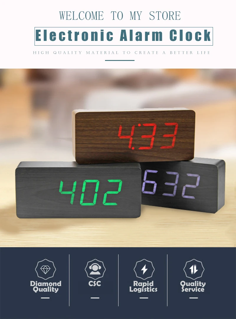 Прикроватные Многофункциональный Будильник Led ночник офис гаджеты Termometro цифровые часы настольные Reveil Офис Гаджет 50A0148