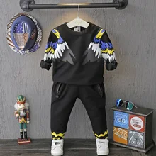 Toddler Boy Clothing 2016 Casual Spring Autumn Children Clothing Set Long Sleeve Print Boys Sportwear Kids Tracksuit Boys Set
