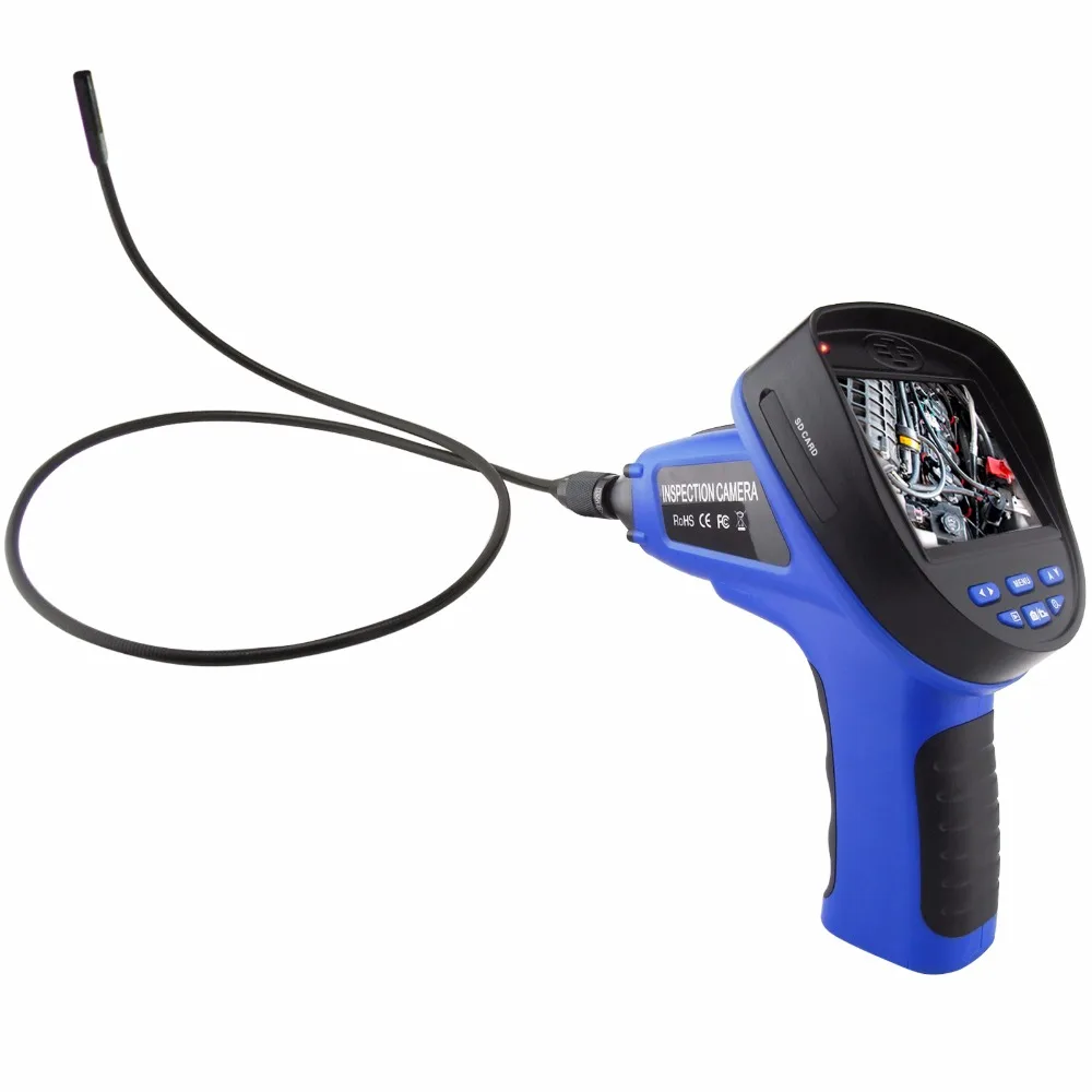 

Industrial 3.5" Borescope 8.5mm LED Camera DVR Rotatable Waterproof USB 2GB Snakescope Recording Endoscope with Mic & Speaker