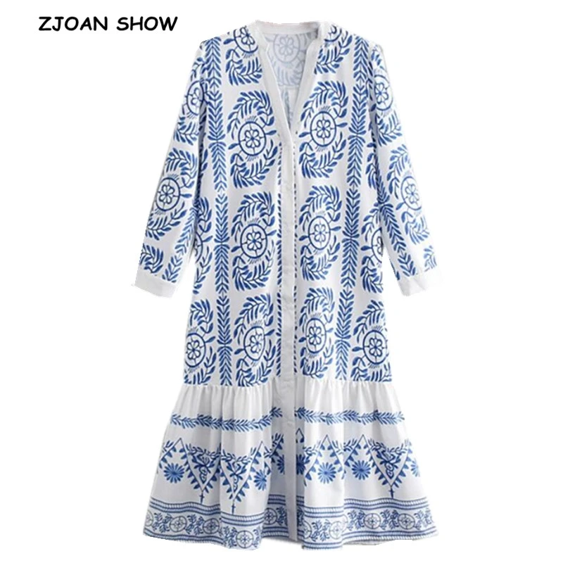 white floral shirt dress