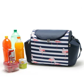 

The new large capacity 19L meal box bag flamingos lunch bag hot sale picnic picnic insulation ice bag Oxford cloth 600D