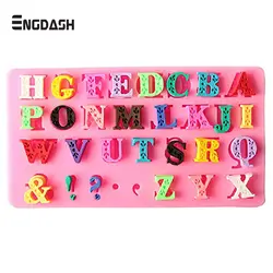 ENGDASH 1 шт. 3D буквы алфавита силиконовые помады плесень DIY шоколадный торт Декор Обледенение Sugarcraft Формы для выпечки Инструменты