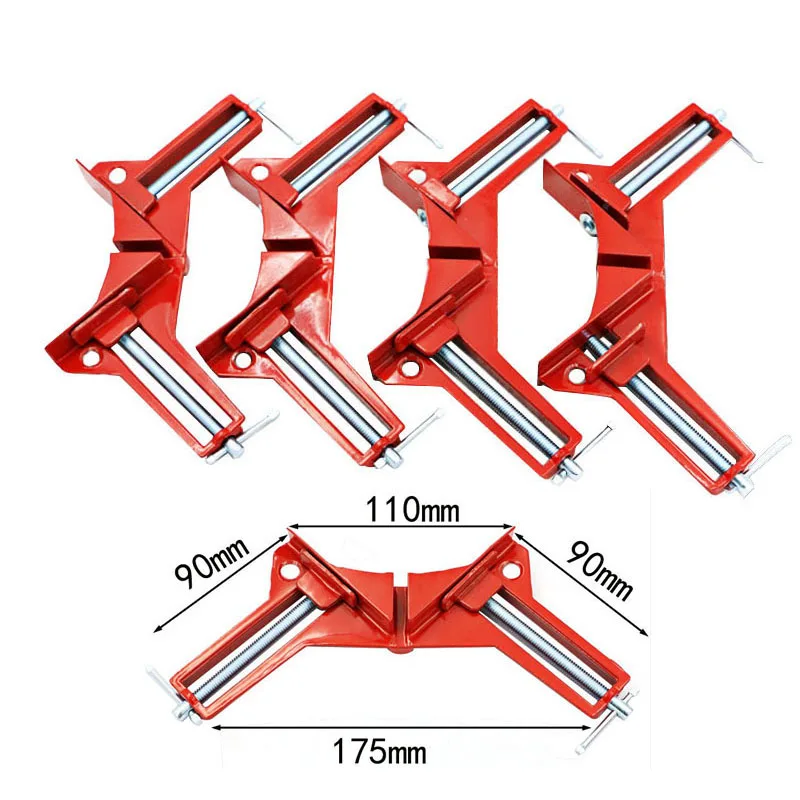 TUOSEN 4 шт. Стиль 90 градусов угол зажим под прямым углом деревообрабатывающий каркас зажим DIY Стекло