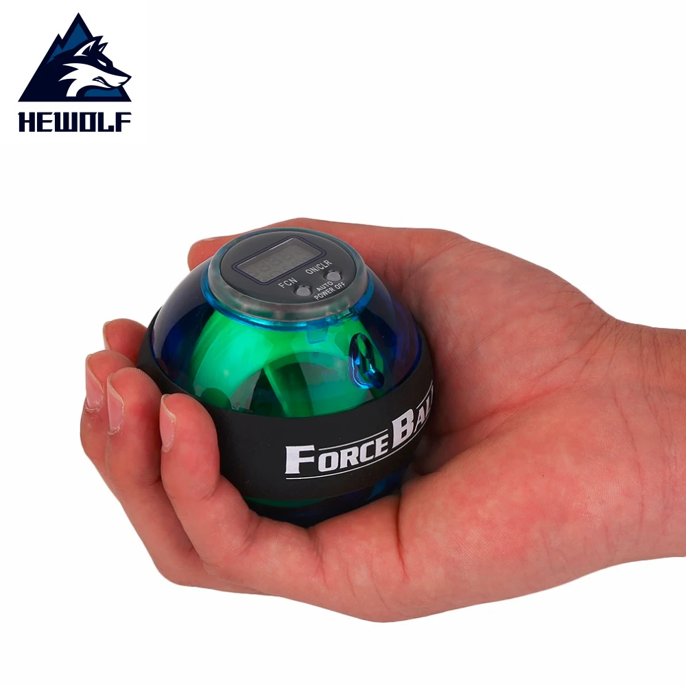 

Hewolf Multifunctional LED Wrist Power Force Grip Ball Arm Muscle Exercise Speed Meter Counter Function Drop Shipping hot